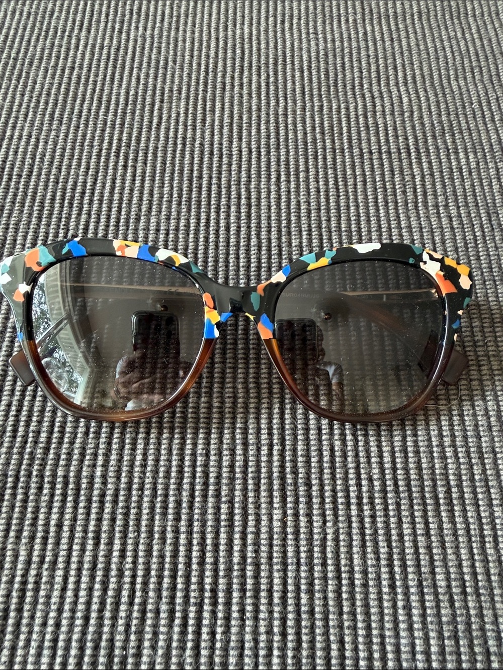 Fendi Gold and Brown Sunglasses